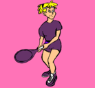 Dibujo Chica tenista pintado por agustinita20