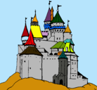 Dibujo Castillo medieval pintado por chumel