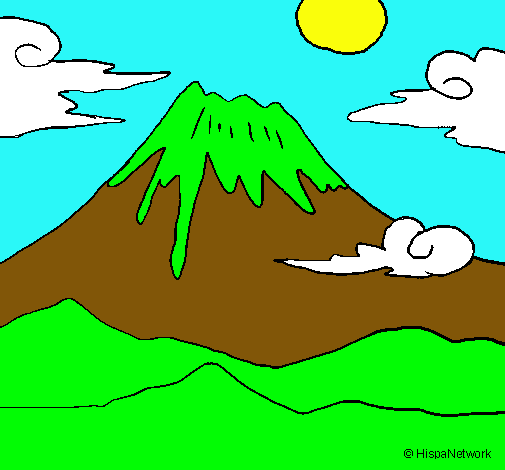 Porniya - Dibujo de Monte Fuji pintado por Niya en Dibujos.net el dÃ­a 23-05-11 a las  21:15:00. Imprime, pinta o colorea tus propios dibujos!