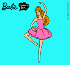 Dibujo Barbie bailarina de ballet pintado por aras