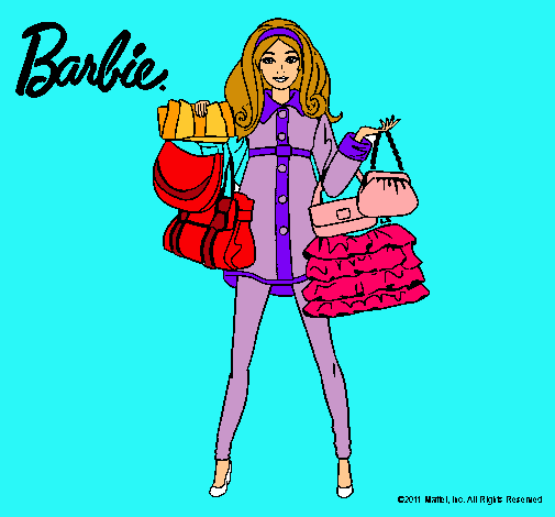 Dibujo Barbie de compras pintado por jadilla