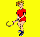 Dibujo Chica tenista pintado por g87dyciseyry