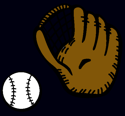 Guante y bola de béisbol