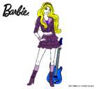 Dibujo Barbie rockera pintado por Mimunt