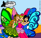 Dibujo Barbie y sus amigas en hadas pintado por sh42on