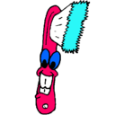 Dibujo Cepillo de dientes pintado por Petraca