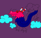 Dibujo Dragón chino pintado por FRIDASADE