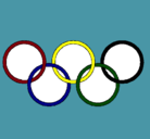 Dibujo Anillas de los juegos olimpícos pintado por leshtrash