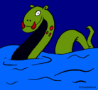 Dibujo Monstruo del lago nes pintado por lonerop