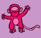 Dibujo Mono pintado por sofia