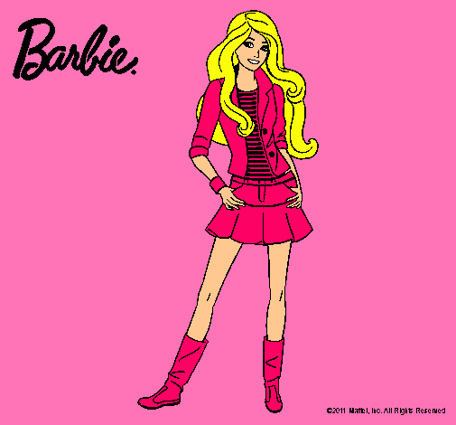 Dibujo Barbie juvenil pintado por inmanata