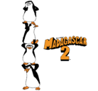 Dibujo Madagascar 2 Pingüinos pintado por brenditta