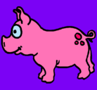 Dibujo Cerdo pintado por magdalina
