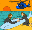 Dibujo Rescate ballena pintado por Max1233