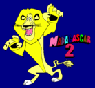 Dibujo Madagascar 2 Alex pintado por MIA9
