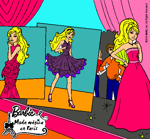 Barbie, desfilando por la pasarela