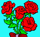 Dibujo Ramo de rosas pintado por MIA9