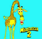 Dibujo Madagascar 2 Melman pintado por melman