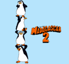 Dibujo Madagascar 2 Pingüinos pintado por cobalsky