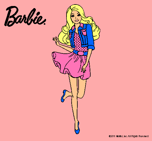 Dibujo Barbie informal pintado por Ester