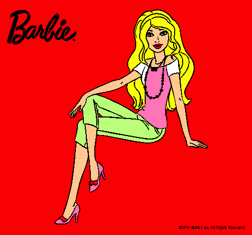 Dibujo Barbie moderna pintado por Leah