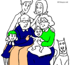 Dibujo Familia pintado por adocar2