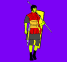 Dibujo Soldado romano pintado por sherkcaballe