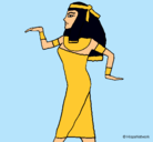 Dibujo Bailarina egipcia  pintado por valiitah