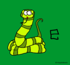 Dibujo Serpiente pintado por ggan