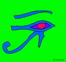Dibujo Ojo Horus pintado por susana10