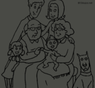 Dibujo Familia pintado por atziri