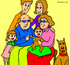 Dibujo Familia pintado por moru