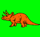 Dibujo Triceratops pintado por pooh