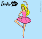 Dibujo Barbie bailarina de ballet pintado por guarda