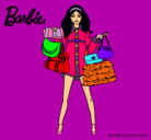 Dibujo Barbie de compras pintado por susan2