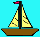 Dibujo Barco velero pintado por TITAN