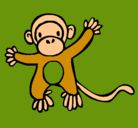 Dibujo Mono pintado por lurdes22