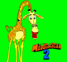 Dibujo Madagascar 2 Melman pintado por Ximena123