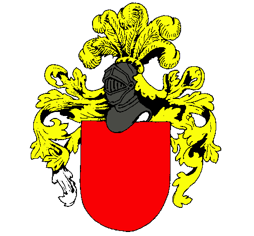 Escudo de armas y casco