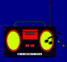 Dibujo Radio cassette 2 pintado por byron12