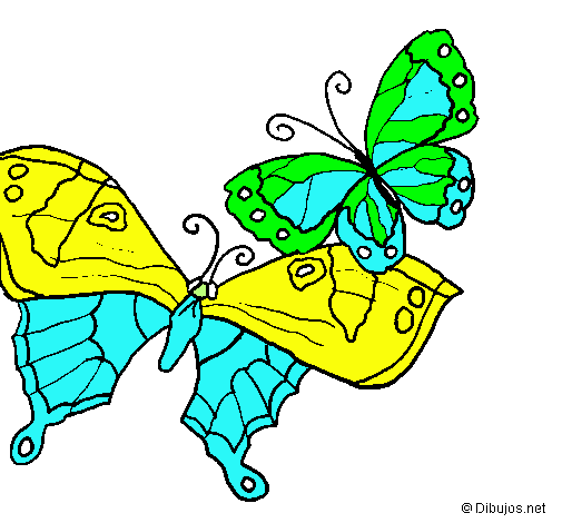 Dibujo Mariposas pintado por Villalvazo