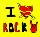 Dibujo I love rock pintado por Gabriela1234