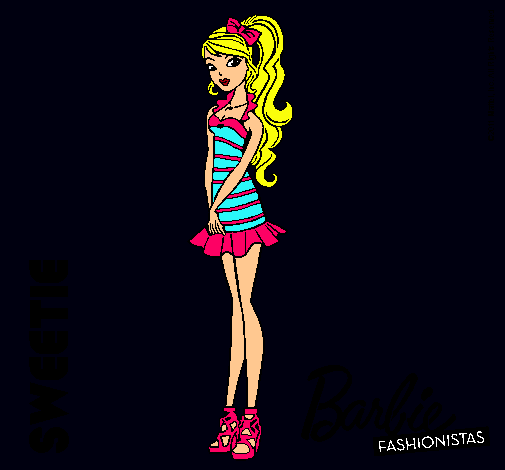 Dibujo Barbie Fashionista 6 pintado por inmanata