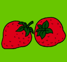 Dibujo fresas pintado por Teresinhazinha