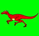 Dibujo Velociraptor pintado por iijk