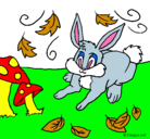 Dibujo Conejo pintado por yanet