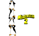 Dibujo Madagascar 2 Pingüinos pintado por sayan