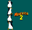 Dibujo Madagascar 2 Pingüinos pintado por gyutjt