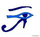 Dibujo Ojo Horus pintado por Horus