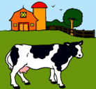 Dibujo Vaca pasturando pintado por KEPE